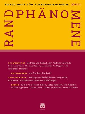 cover image of Randphänomene